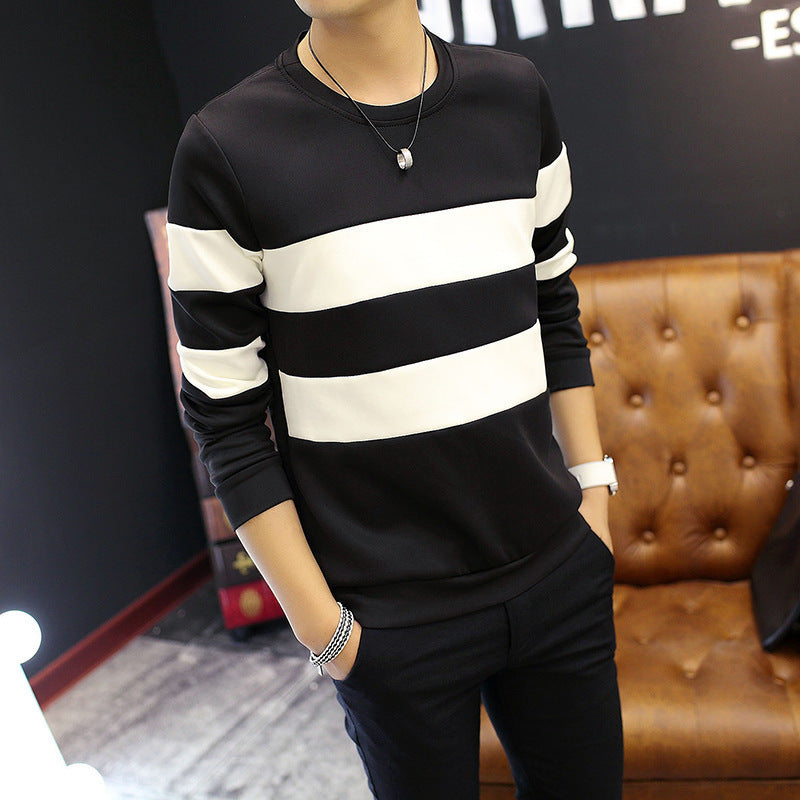 New Korean Style Slim Striped Top Sweater Student Personality Factory Direct Sales