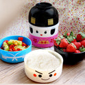 Plastic Double Layer Lunch Box Cartoon Doll Student Lunch Box Children Lunch Box Lunch Box