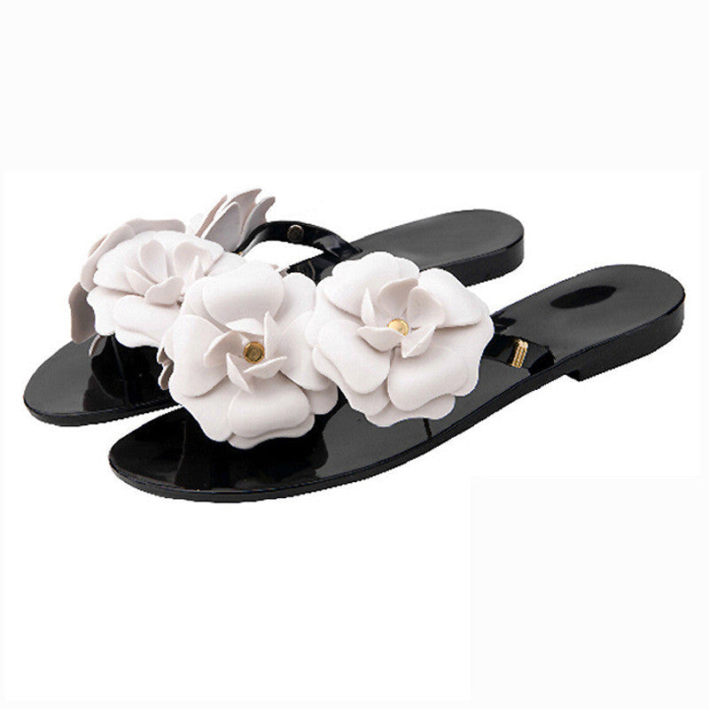 Flip-flops Ladies Non-slip Small Fragrance Flower Beach Sandals