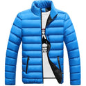 Fall Winter Padded Jacket Stand-Collar Down Jacket Men'S Self-Cultivation To Keep Warm