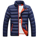 Fall Winter Padded Jacket Stand-Collar Down Jacket Men'S Self-Cultivation To Keep Warm