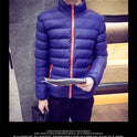 Fall Winter Padded Jacket Stand-Collar Down Jacket Men'S Self-Cultivation To Keep Warm