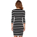 Women's New Fashion Striped Dress Short Skirt