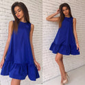 Dress Sleeveless European and American Mini Short Western Girl Dress