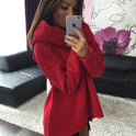 Irregular High Collar Scarf Collar Sweater Sweater Women's Clothing