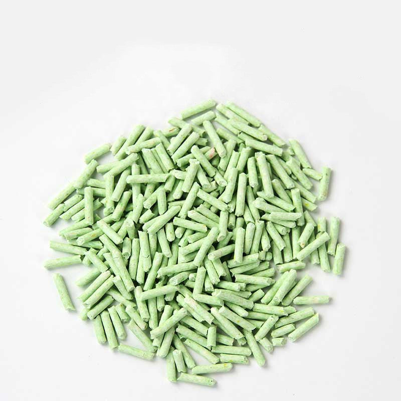 Original Green Tea Tofu Cat Litter Clumps, Deodorant Tofu Sand Dust-Free Big Bag 6 Liters Free Shipping Cat Supplies