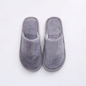 Plush Indoor Home Autumn And Winter Wooden Floor Warm Cotton Slippers