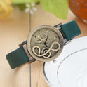 Fashion Retro Hollow Music Symbol Ladies Watch