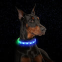 Flash Collar For Dogs USB Charging Anti-Lost Silicone Necklace Pet Products