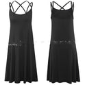 Spring And Summer New Women's Suspenders Sexy Casual Solid Color Dress