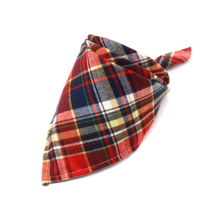 Scottish Style Spring Flannel Triangle Scarf