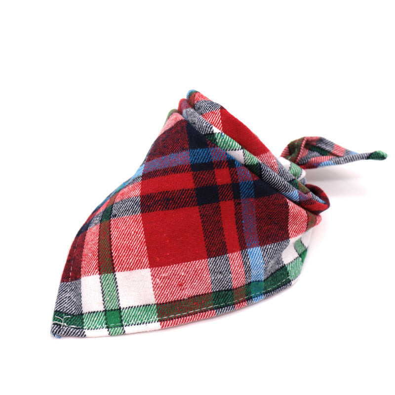 Scottish Style Spring Flannel Triangle Scarf