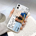 Compatible with Apple , Transparent Painted Air Cushion Anti-fall Mobile Phone Case