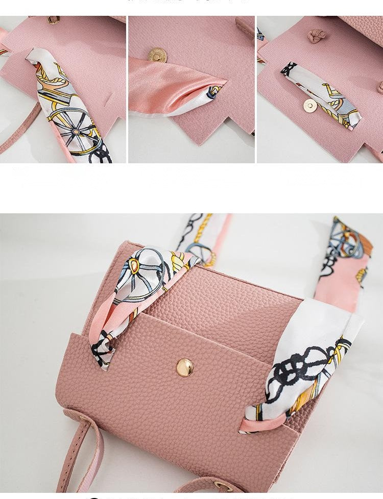 Lychee Pattern Silk Scarf Kelly Bag