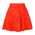 Women's Floral Skirt High Waist Umbrella Skirt Invisible Zipper Chiffon Print Short Skirt Women