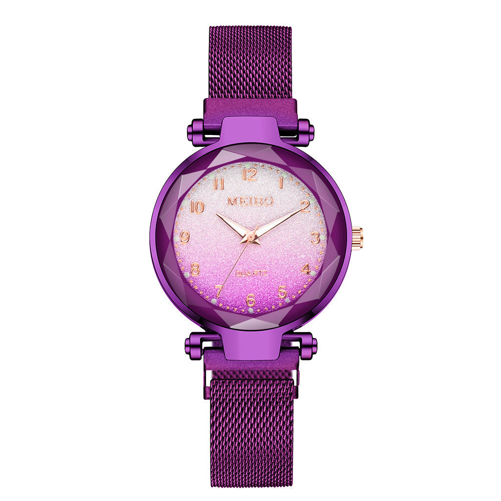 Fashion Watch Starry Sky Dial Watch Classic Ladies Magnet Buckle Quartz Watch Drop Shipping