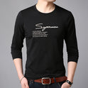 Round Neck Long-sleeved T-shirt Men's Summer Men