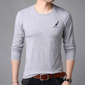 Round Neck Long-sleeved T-shirt Men's Summer Men