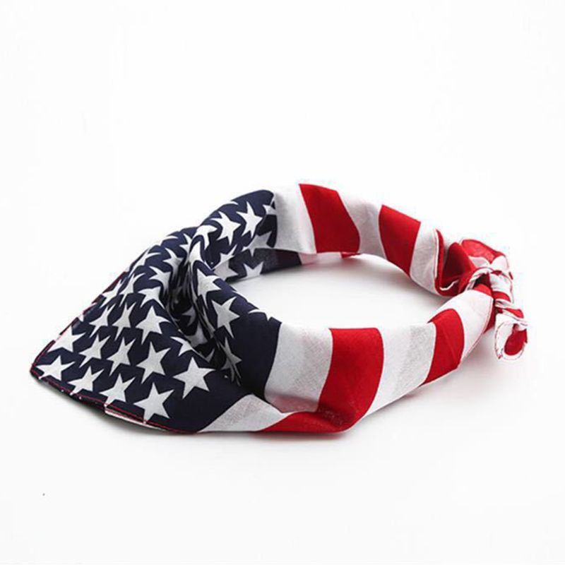 American Flowy Square Scarf Riding Sweat Mask