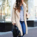 Woolen long coat