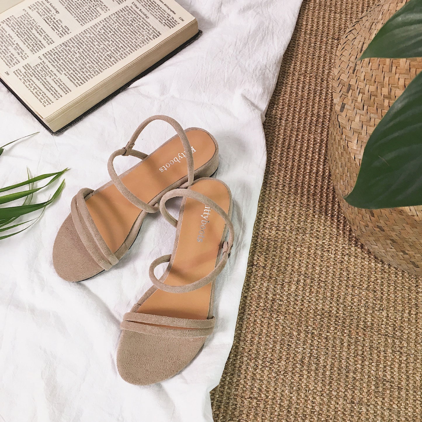 Strap Mid-heel Square Heel Sandals