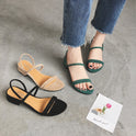 Strap Mid-heel Square Heel Sandals