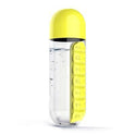 Outdoor Portable Water Bottle One Week Use Medicine Box Cup