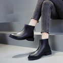 Korean style square heel round toe fashion boots