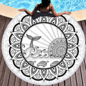 Tie-dye Colorful Digital Printing Microfiber Round Beach Towel