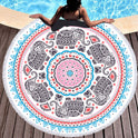 Tie-dye Colorful Digital Printing Microfiber Round Beach Towel