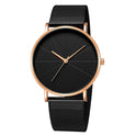 Ashion Pure Black Mesh Strap Watch Men's Watch European And American Simple Ladies Couple Watch Quartz Watch