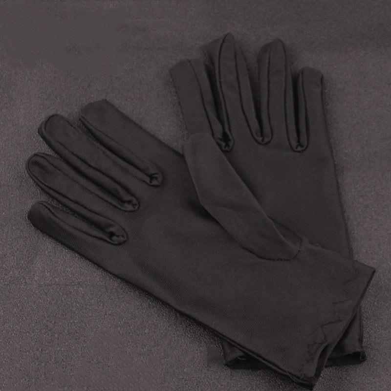 Black Gloves For Jewelry Store Etiquette Pure Cotton Labor Insurance Show