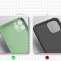 Compatible with Apple , Liquid Silicone Mobile Phone Case Fine Hole All-inclusive