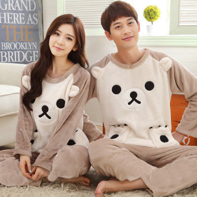 Plus Size Couple Plus Fertilizer Plus 200 Kg Plus Velvet Velvet Pajamas Women