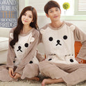 Plus Size Couple Plus Fertilizer Plus 200 Kg Plus Velvet Velvet Pajamas Women