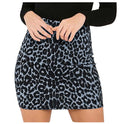 Women's Leopard Printed Skirt High Waist Pencil