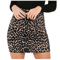 Women's Leopard Printed Skirt High Waist Pencil