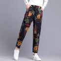 Loose Carrot Pants Printed Casual Harem Pants