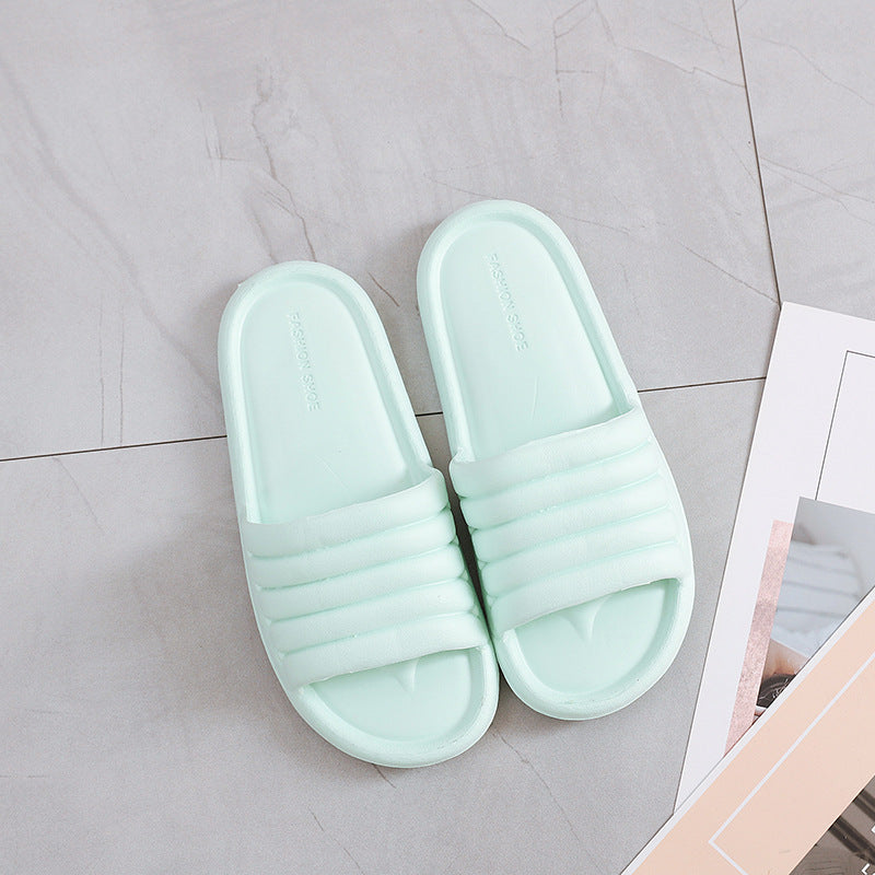 Soft Bottom Solid Color Sandals