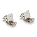 Shirt Cufflinks Chain Chain Square White Crystal Business Cufflinks