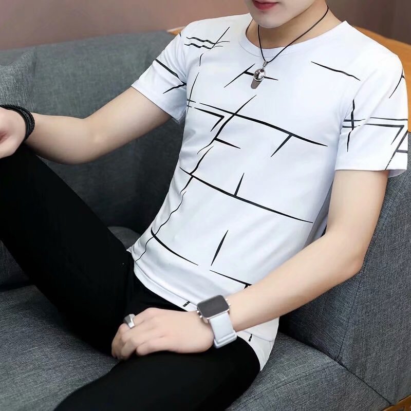 Trendy Student Round Neck Half Sleeve Bottoming Shirt