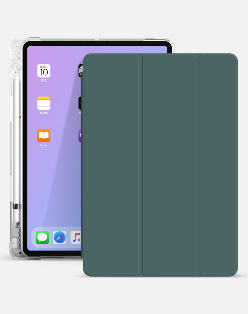 Compatible With , Compatible With  , IPad10.2 Protective Cover Mini5 Pen Slot Type Flat Air4 Shell Pro10.5 Soft Shell IPad9.7