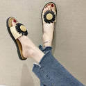 Fashion Ladies Simple Bow Flower Slippers