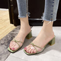 Transparent Slippers Women Summer Wear Plastic Fashion