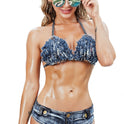 New European And American Summer And Autumn Cowgirl Bikini Bra