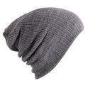 Solid Color Striped Woolen Hat