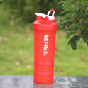 Wholesale Custom Eco-Friendly 17oz BPA Free Plastic 3 Layers Fitness Protein Shaker