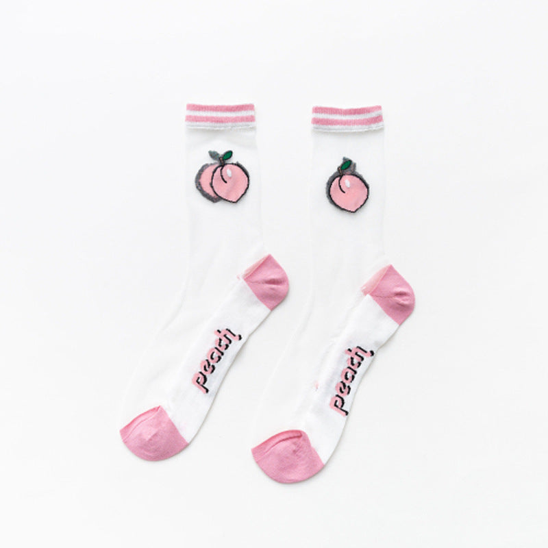 Female Tide Socks Fruit Cartoon Socks Women