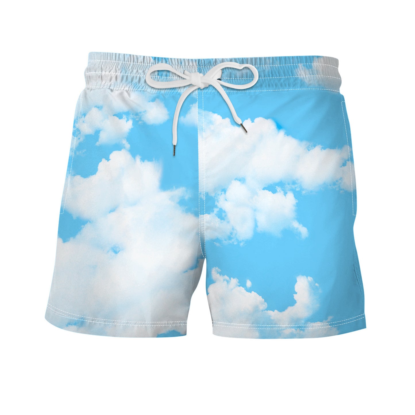 Men's Color Pattern Digital Print Shorts