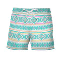 Men's Color Pattern Digital Print Shorts